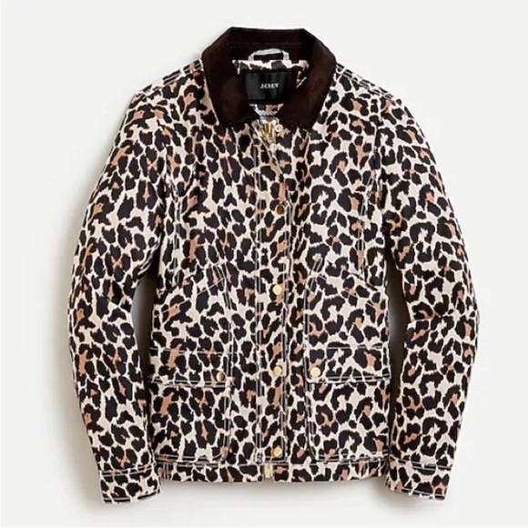 J.Crew Leopard Barn Jacket - Picture 3 of 3